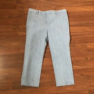 J Brand Crop Cropped Capri Chino Pants Size 6 Blue New